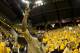 COLUMBIA, MO - FEBRUARY 04: Dorial Green-Beckman, who signed to play football for the Missouri Tigers, waves to the crowd before a basketball game against the Kansas Jayhawks Mizzou Arena on February 4, 2012 in Columbia, Missouri. (Photo by Ed Zurga/Getty Images)