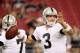 GLENDALE, AZ - AUGUST 17: Quarterback Carson Palmer #3 of the Oakland Raiders warms up before the NFL preseason game against the Arizona Cardinals at the University of Phoenix Stadium on August 17, 2012 in Glendale, Arizona. (Photo by Christian Petersen/Getty Images)