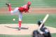 WASHINGTON, DC - AUGUST 05: Stephen Strasburg #37 of the Washington Nationals pitches against the Miami Marlins at Nationals Park on August 5, 2012 in Washington, DC. (Photo by Greg Fiume/Getty Images)