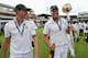LONDON, ENGLAND - AUGUST 20: Dale Steyn and Jacques Kallis of South Africa celebrates with the ICC World Test mace after winning the 3rd Investec Test match between England and South Africa at Lord's Cricket Ground on August 20, 2012 in London, England. (Photo by Gareth Copley/Getty Images)