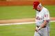 MIAMI, FL - AUGUST 15: Manager Charlie Manuel #41 of the Philadelphia Phillies looks on during a game against the Miami Marlins at Marlins Park on August 15, 2012 in Miami, Florida. The Miami Marlins defeated the Philadelphia Phillies 9-2. (Photo by Sarah Glenn/Getty Images)