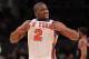 NEW YORK - OCTOBER 30: Raymond Felton #2 of the New York Knicks celebrates a basket agaisnt the Portland Trail Blazers at Madison Square Garden on October 30, 2010 in New York City. NOTE TO USER: User expressly acknowledges and agrees that, by downloading and or using this photograph, User is consenting to the terms and conditions of the Getty Images License Agreement. (Photo by Nick Laham/Getty Images)