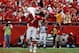 Sep 26, 2010; Kansas City, MO, USA; Kansas City Chiefs wide receiver Dwayne Bowe (82) is congratulated by quarterback Matt Cassel (7) after scoring a touchdown against the San Francisco 49ers in the second half at Arrowhead Stadium. The Chiefs won the game 31-10. Mandatory Credit: John Rieger-US PRESSWIRE