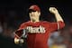 PHOENIX, AZ - SEPTEMBER 28: Starting pitcher Joe Saunders #34 of the Arizona Diamondbacks pitches against the Los Angeles Dodgers during the Major League Baseball game at Chase Field on September 28, 2011 in Phoenix, Arizona. (Photo by Christian Petersen/Getty Images)