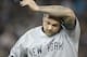 TORONTO, CANADA - AUGUST 10: Joba Chamberlain #62 of the New York Yankees gestures during MLB game action against the Toronto Blue Jays on August 10, 2012 at Rogers Centre in Toronto, Ontario, Canada. (Photo by Tom Szczerbowski/Getty Images)