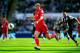 NEWCASTLE UPON TYNE, ENGLAND - APRIL 01: Liverpool striker Andy Carroll in action during the Barclays Premier League match between Newcastle United and Liverpool at Sports Direct Arena on April 1, 2012 in Newcastle upon Tyne, England. (Photo by Stu Forster/Getty Images)