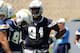 SAN DIEGO, CA - MAY 11: NFL Rookie Kendall Reyes #91 of the San Diego Chargers runs through drills during a minicamp workout on May 11, 2012 in San Diego, California. (Photo by Kent C. Horner/Getty Images)