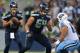 SEATTLE, WA - AUGUST 11: Guard J.R. Sweezy #64 of the Seattle Seahawks pass blocks against the Tennessee Titans at CenturyLink Field on August 11, 2012 in Seattle, Washington. (Photo by Otto Greule Jr/Getty Images)