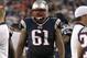 FOXBORO, MA - AUGUST 9: Marcus Cannon #61 of the New England Patriots watches the action from sidelines in a preseason game against the Orleans Saints in the first half at Gillette Stadium on August 9, 2012 in Foxboro, Massachusetts. (Photo by Jim Rogash/Getty Images)