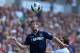 SWANSEA, WALES - AUGUST 25: Matt Jarvis of West Ham holds off Angel Rangel of Swansea during the Barclays Premier League match between Swansea City and West Ham United at the Liberty Stadium on August 25, 2012 in Swansea, Wales. (Photo by Richard Heathcote/Getty Images)