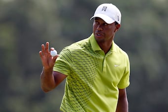 Tiger Woods shot 72 on Saturday