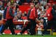 MANCHESTER, ENGLAND - AUGUST 25: Wayne Rooney of Manchester United is stretchered off with an injury during the Barclays Premier League match between Manchester United and Fulham at Old Trafford on August 25, 2012 in Manchester, England. (Photo by Shaun Botterill/Getty Images)