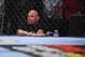 Apr. 9, 2011; San Diego, CA, USA; UFC president Dana White sits cageside during a Strikeforce bout at the Valley View Casino Center. Mandatory Credit: Mark J. Rebilas-US PRESSWIRE