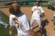 Brandon Inge and Coco Crisp celebrate with The Bernie. Photo Courtesy: http://www.csnbayarea.com/baseball-oakland-athletics/athletics-talk/As-movin-like-Bernie-?blockID=744861