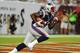 TAMPA, FL - AUGUST 24: Running back Jeff Demps #42 of the New England Patriots returns a kickoff against the Tampa Bay Buccaneers at Raymond James Stadium in a pre-season game August 24, 2012 in Tampa, Florida. The Bucs won 30 - 28. (Photo by Al Messerschmidt/Getty Images)