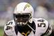 Aug 24, 2012; Minneapolis, MN, USA; San Diego Chargers linebacker Melvin Ingram (54) warms up prior to the game against the Minnesota Vikings at the Metrodome. Mandatory Credit: Brace Hemmelgarn-US PRESSWIRE
