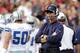 LANDOVER, MD - NOVEMBER 20: Head coach Jason Garrett of the Dallas Cowboys watches from the sidelines during the first half against the Washington Redskins at FedExField on November 20, 2011 in Landover, Maryland. (Photo by Rob Carr/Getty Images)