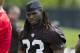 BEREA, OH - MAY 12: Running back Trent Richardson #33 of the Cleveland Browns during the second day of minicamp at Cleveland Browns training facility on May 12, 2012 in Berea, Ohio. (Photo by Jason Miller/Getty Images)
