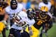 Sept. 11, 2010; Tempe, AZ, USA; Northern Arizona Lumberjacks running back (35) Zach Bauman runs the ball in the first half against the Arizona State Sun Devils at Sun Devil Stadium. Mandatory Credit: Mark J. Rebilas-US PRESSWIRE