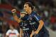 PARIS, FRANCE - AUGUST 11: Zlatan Ibrahimovic of Paris Saint-Germain FC celebrates a goal during the Ligue 1 match between Paris Saint-Germain FC and FC Lorient at Parc des Princes on August 11, 2012 in Paris, France. (Photo by Valerio Pennicino/Getty Images)