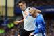 LIVERPOOL, UNITED KINGDOM - APRIL 25: Tony Hibbert (R) of Everton and Clint Dempsey of Fulham battle for the ball during the Barclays Premier League match between Everton and Fulham at Goodison Park on April 25, 2010 in Liverpool, England. (Photo by Clint Hughes/Getty Images)