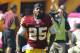 Oct 16, 2011; Landover, MD, USA; Washington Redskins running back Tim Hightower (25) before the game against the Philadelphia Eagles at FedEX Field. Mandatory Credit: Brad Mills-US PRESSWIRE