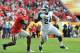 TMAPA, FL - JANUARY 02: Running back Le'Veon Bell #24 of the Michigan State Spartans rushes upfield against the Georgia Bulldogs in the Outback Bowl January 2, 2012 at Raymond James Stadium, Tampa Florida. The Spartans won 33 - 30. (Photo by Al Messerschmidt/Getty Images)