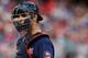 ARLINGTON, TX - AUGUST 24: Joe Mauer #7 of the Minnesota Twins at Rangers Ballpark in Arlington on August 24, 2012 in Arlington, Texas. (Photo by Ronald Martinez/Getty Images)