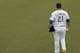SUGAR LAND, TX- AUGUST 25: Roger Clemens #21 of the Sugar Land Skeeters walks to the bullpen before he pitches against the Camden Riversharks on August 25, 2012 at Constellation Field in Sugar Land, Texas. (Photo by Thomas B. Shea/Getty Images)