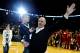 STATE COLLEGE, PA - JANUARY 08: New Penn State head football coach Bill O'Brien is announced to the crowd, with his wife Colleen and 6-year-old son Michael, during a timeout at the Penn State Nittany Lions men's basketball game as they take on the Indiana Hoosiers at the Bryce Jordan Center on January 8, 2012 in State College, Pennsylvania. O'Brien is currently the offensive coordinator for the New England Patriots and will remain with them for the rest of the playoffs. (Photo by Patrick Smith/Getty Images)