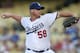 LOS ANGELES, CA - AUGUST 08: Chad Billinglsey #58 of the Los Angeles Dodgers throws a pitch against the Colorado Rockies on August 8, 2012 at Dodger Stadium in Los Angeles, California. (Photo by Stephen Dunn/Getty Images)
