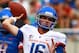 Aug 18, 2012; Boise, ID, USA; Boise State Broncos quarterback Joe Southwick (16) during the fall scrimmage at Bronco Stadium. Mandatory Credit: Brian Losness-US PRESSWIRE