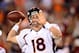 Aug. 30, 2012; Glendale, AZ, USA; Denver Broncos quarterback Peyton Manning prior to the game against the Arizona Cardinals during a preseason game at University of Phoenix Stadium. Mandatory Credit: Mark J. Rebilas-US PRESSWIRE