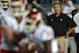 Aug 30, 2012; Provo, UT, USA; Washington State Cougars head coach Mike Leach during warm-ups before a game against the Brigham Young Cougars at Lavell Edwards Stadium. Mandatory Credit: Jake Roth-US PRESSWIRE