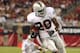 GLENDALE, AZ - AUGUST 17: Running back Darren McFadden #20 of the Oakland Raiders rushes the football against the Arizona Cardinals during the first half of the NFL preseason game at the University of Phoenix Stadium on August 17, 2012 in Glendale, Arizona. (Photo by Christian Petersen/Getty Images)