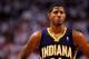 MIAMI, FL - MAY 22: Paul George #24 of the Indiana Pacers looks on during Game Five of the Eastern Conference Semifinals in the 2012 NBA Playoffs against the Miami Heat at AmericanAirlines Arena on May 22, 2012 in Miami, Florida. NOTE TO USER: User expressly acknowledges and agrees that, by downloading and/or using this Photograph, User is consenting to the terms and conditions of the Getty Images License Agreement. (Photo by Mike Ehrmann/Getty Images)