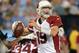 Aug 23, 2012; Nashville, TN, USA; Arizona Cardinals quarterback John Skelton (19) drops back to pass against the Tennessee Titans during the first half at LP Field. Mandatory credit: Don McPeak-US PRESSWIRE