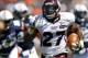 AUBURN, AL - SEPTEMBER 10: Running back LaDarius Perkins #27 of the Mississippi State Bulldogs runs for a touchdown against Auburn in the first quarter on September 10, 2011 at Jordan-Hare Stadium in Auburn, Alabama. (Photo by Butch Dill/Getty Images)