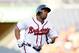 ATLANTA, GA - JUNE 26: Michael Bourn #24 of the Atlanta Braves rounds third base after hitting a homer in the first inning against the Arizona Diamondbacks at Turner Field on June 26, 2012 in Atlanta, Georgia. (Photo by Kevin C. Cox/Getty Images)