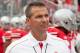 Sept 1, 2012; Columbus, OH, USA; Ohio State Buckeyes head coach Urban Meyer before the game against the Miami Redhawks at Ohio Stadium. Mandatory Credit: Rob Leifheit-US PRESSWIRE