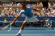 NEW YORK, NY - SEPTEMBER 01: Roger Federer of Switzerland returns a shot against Fernando Verdasco of Spain during their men's singles third round match on Day Six of the 2012 US Open at USTA Billie Jean King National Tennis Center on September 1, 2012 in the Flushing neighborhood of the Queens borough of New York City. (Photo by Alex Trautwig/Getty Images)