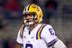 OXFORD, MS - NOVEMBER 19: Zach Mettenberger #8 of the LSU Tigers looks to the sideline against the Ole Miss Rebels on November 19, 2011 at Vaught-Hemingway Stadium in Oxford, Mississippi. LSU beat Mississippi 52-3. (Photo by Joe Murphy/Getty Images)