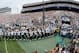 STATE COLLEGE, PA - SEPTEMBER 01: Head coach Bill O'Brien of the Penn State Nittany Lions leads his team onto the field before the start of their game against the Ohio Bobcats at Beaver Stadium on September 1, 2012 in State College, Pennsylvania. (Photo by Rob Carr/Getty Images)
