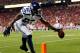 KANSAS CITY, MO - AUGUST 24: Receiver Kellen Winslow #82 of the Seattle Seahawks lunges for a touchdown during the NFL preseason against the Kansas City Chiefs game at Arrowhead Stadium on August 24, 2012 in Kansas City, Missouri. (Photo by Jamie Squire/Getty Images)