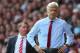 LIVERPOOL, ENGLAND - SEPTEMBER 02: Arsene Wenger the manager of Arsenal and Brendan Rodgers the manager of Liverpool look on during the Barclays Premier League match between Liverpool and Arsenal at Anfield on September 2, 2012 in Liverpool, England. (Photo by Alex Livesey/Getty Images)