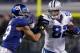 ARLINGTON, TX - DECEMBER 11: Jason Witten #82 of the Dallas Cowboys carries the ball against Michael Boley #59 of the New York Giants at Cowboys Stadium on December 11, 2011 in Arlington, Texas. (Photo by Tom Pennington/Getty Images)