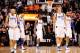 Mar. 08, 2012; Phoenix, AZ, USA; Dallas Mavericks guard Jason Kidd (2) , forward Shawn Marion (0) , guard Rodrigue Beaubois (3) , forward Dirk Nowitzki (41) , guard Vince Carter (25) react while on the court during a game against the Phoenix Suns at the US Airways Center. The Suns defeated the Mavericks 96-94. Mandatory Credit: Jennifer Stewart-US PRESSWIRE.