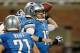 DETROIT, MI - AUGUST 30: Kellen Moore #17 of the Detroit Lions throws a third quarter pass while playing the Buffalo Bills during a pre season game at Ford Field on August 30, 2012 in Detroit, Michigan. (Photo by Gregory Shamus/Getty Images)