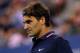 NEW YORK, NY - AUGUST 30: Roger Federer of Switzerland looks on during his men's singles second round match against Bjorn Phau of Germany on Day Four of the 2012 US Open at USTA Billie Jean King National Tennis Center on August 30, 2012 in the Flushing neigborhood of the Queens borough of New York City. (Photo by Cameron Spencer/Getty Images)