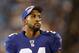 Aug, 13, 2011; Charlotte, NC, USA; New York Giants cornerback Terrell Thomas (24) reacts on the sidelines. The Panthers defeated the Giants 20-10 at Bank of America Stadium. Mandatory Credit: Bob Donnan-US PRESSWIRE